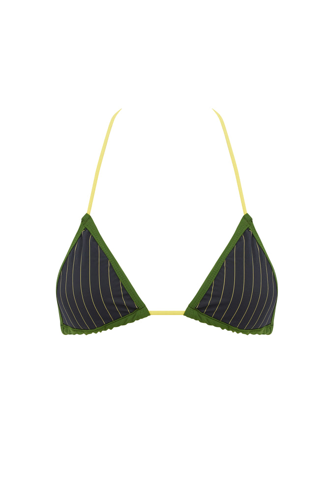 Juni Bikini Top | Pinstripe
