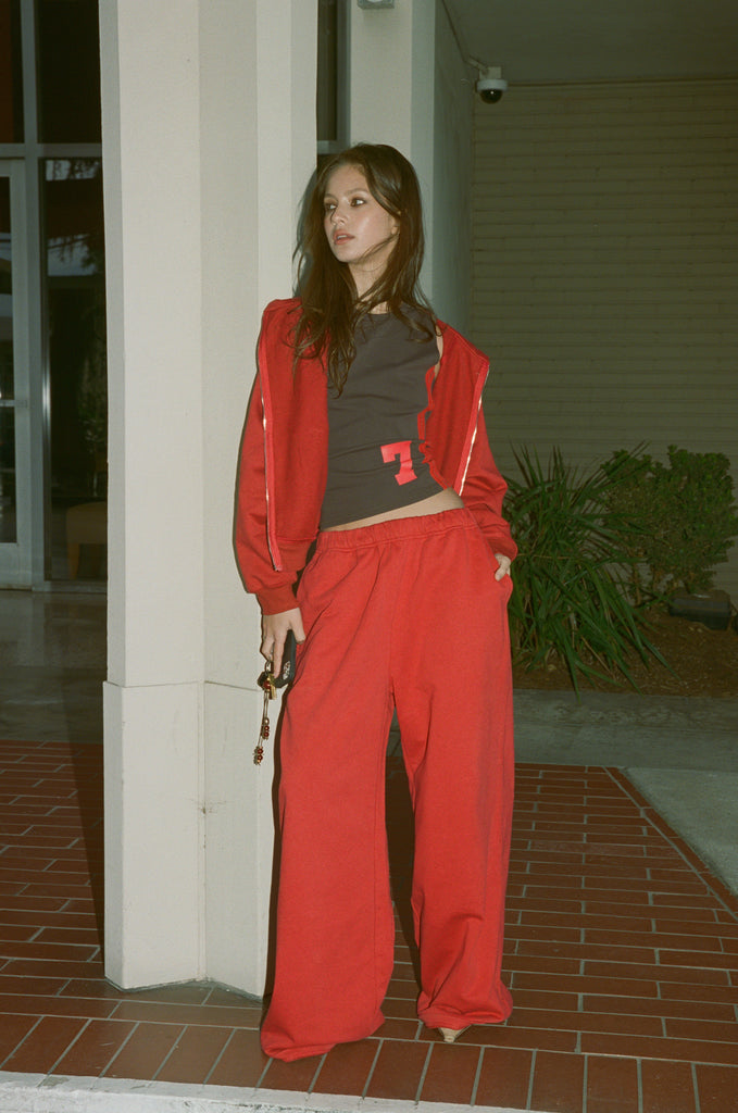 The Classic Track Pant | Red