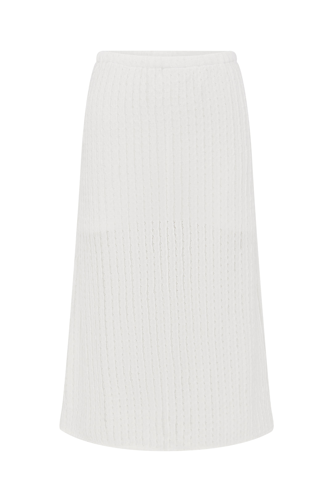 Loulou Midi Skirt | White