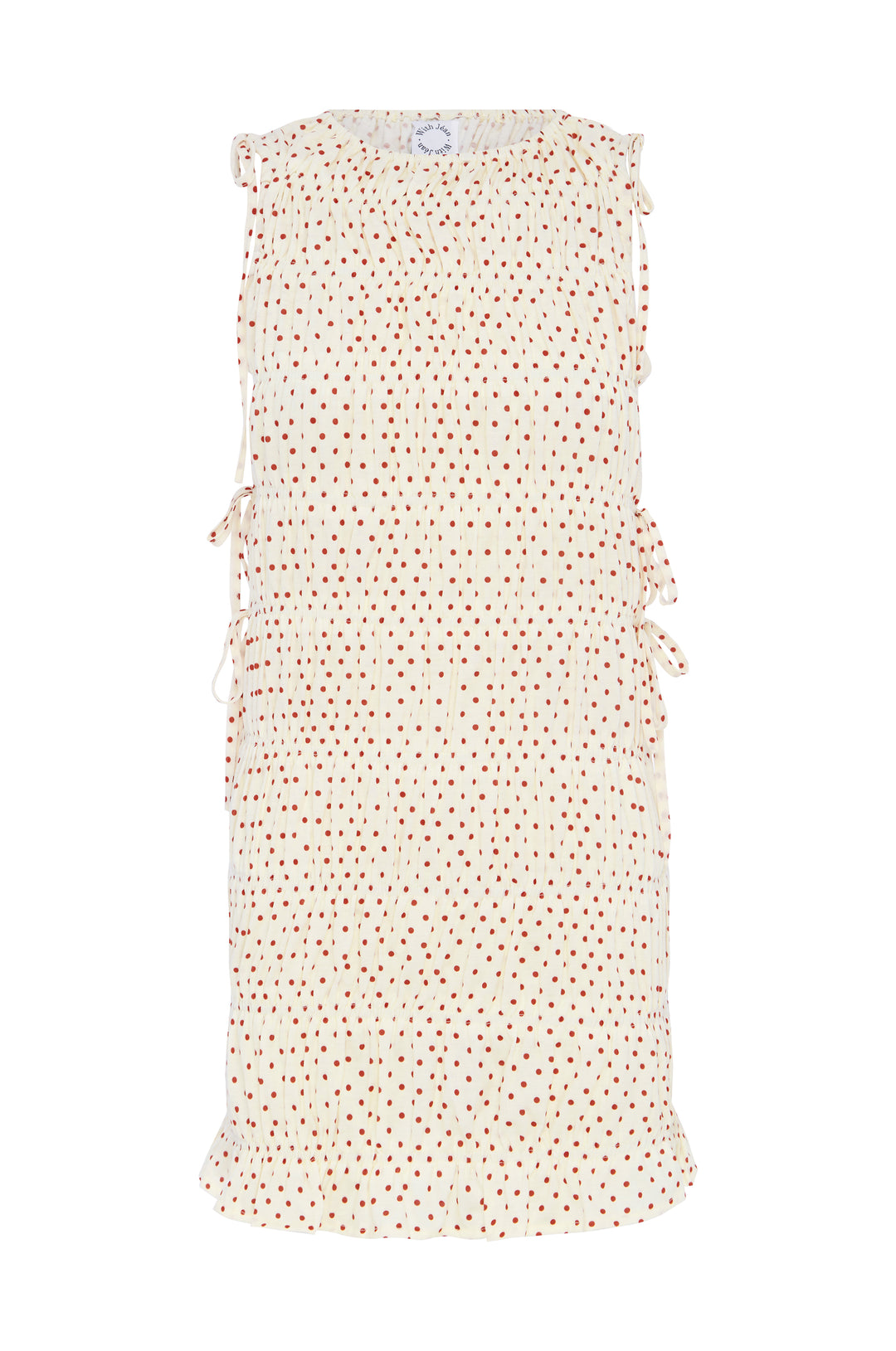 Remie Dress | Cream Polka Dot