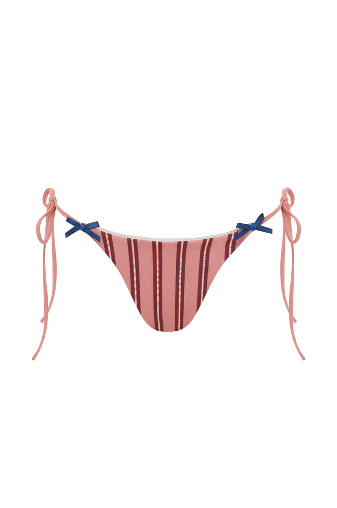 Juni Bikini Bottom | Pink Stripe