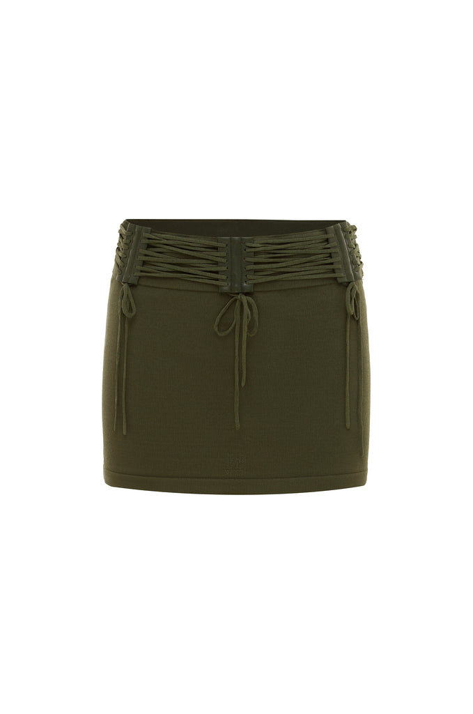 Drew Mini Skirt | Khaki