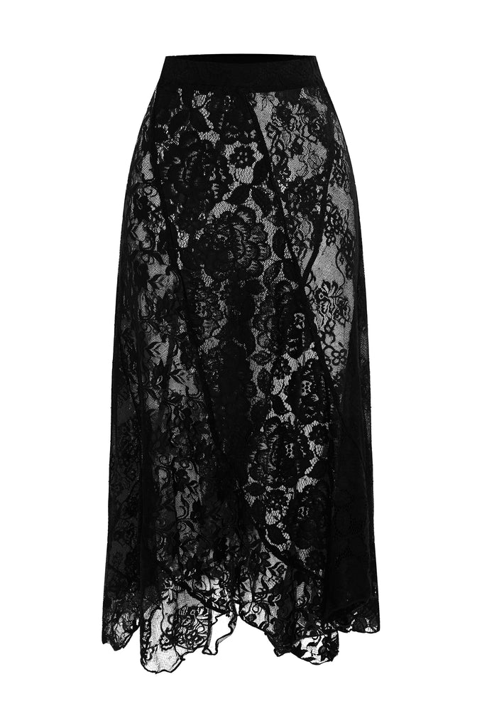 Alexis Midi Skirt | Black