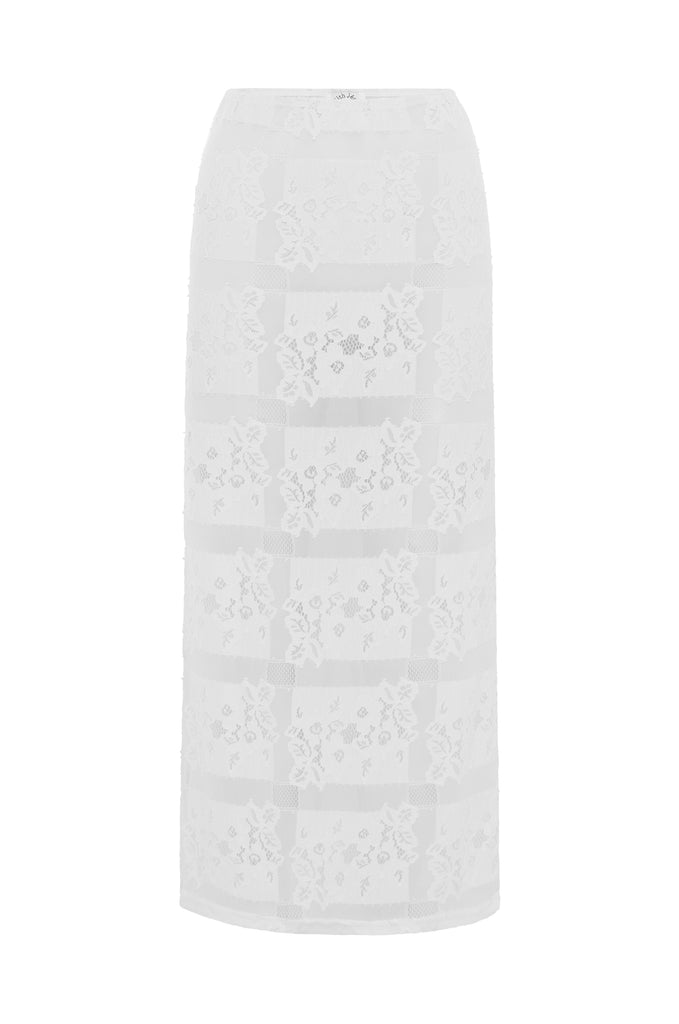 Holy Midi Skirt | White