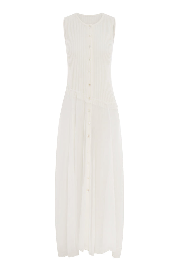 Maria Midi Dress | White