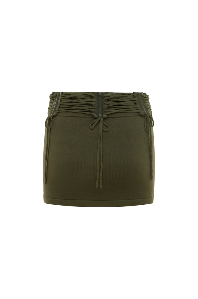 Drew Mini Skirt | Khaki
