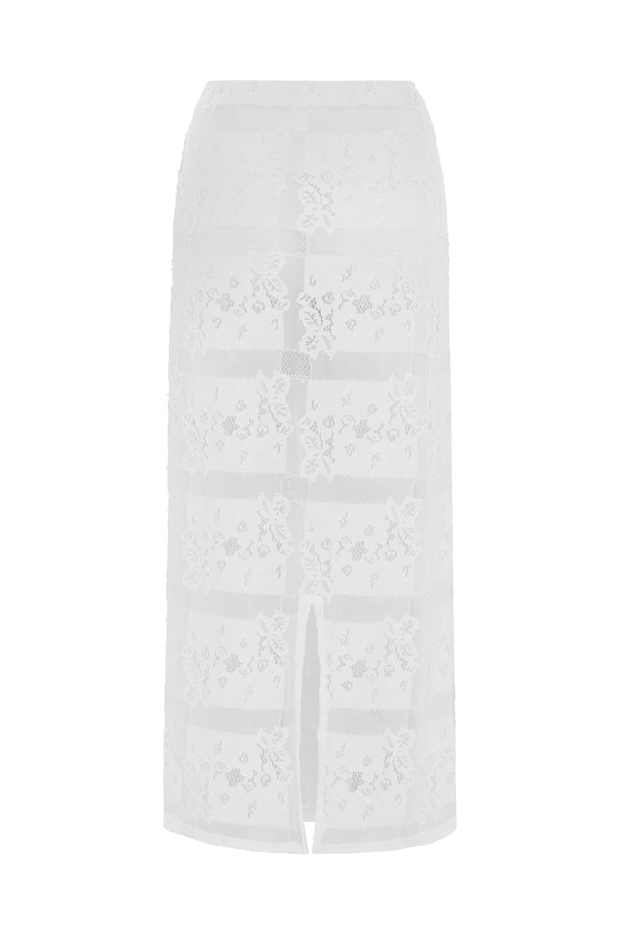 Holy Midi Skirt | White