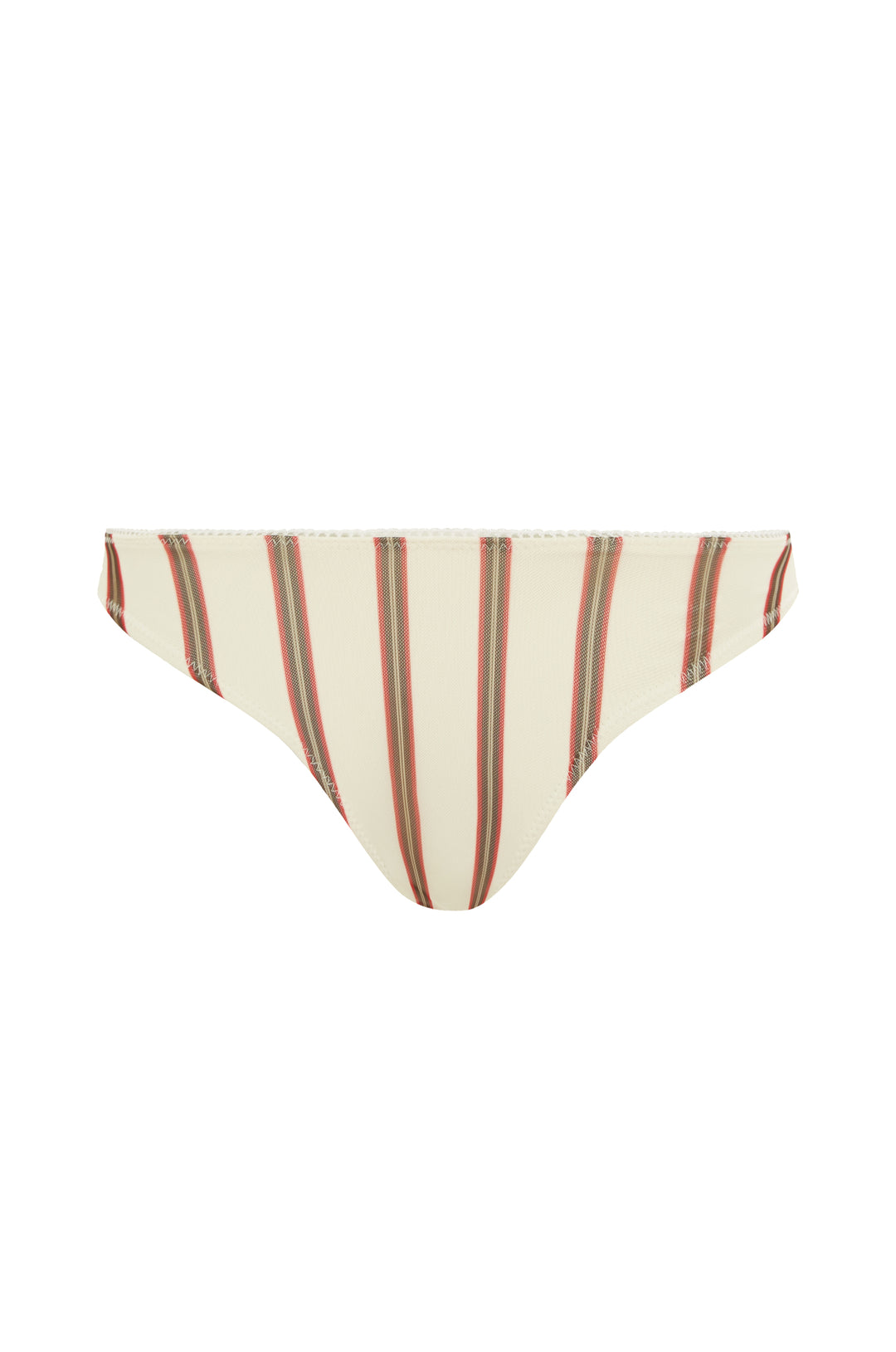 Jeanie Bikini Bottom | Cream Stripe