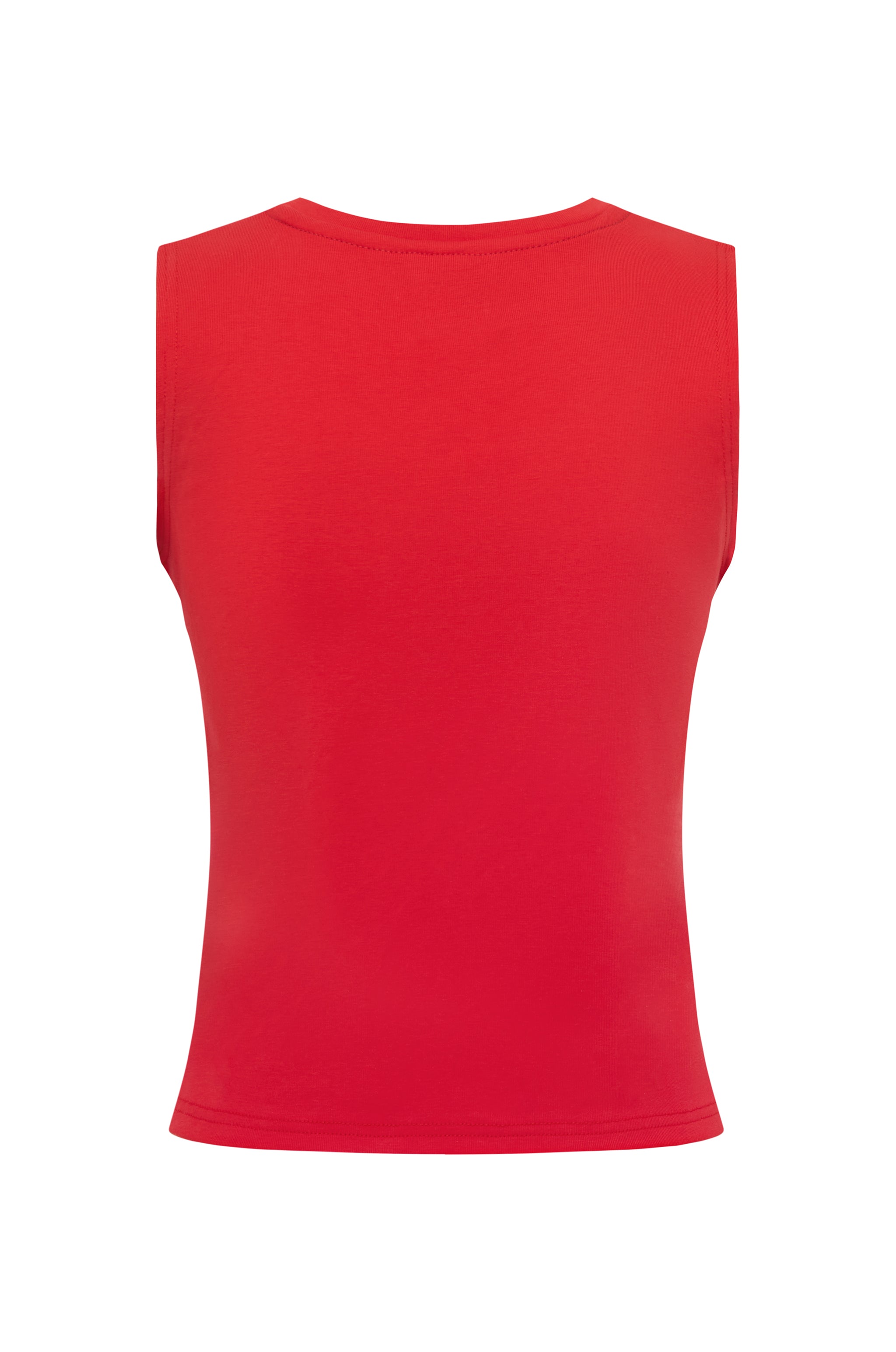 Straight Sevens Tank | Red – With Jéan