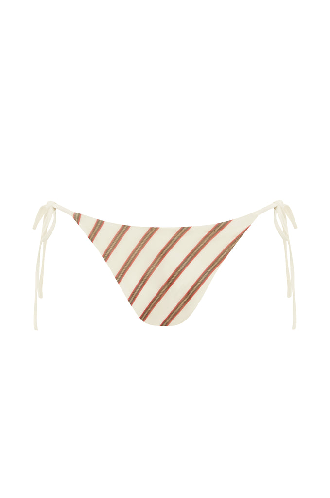 Juni Bikini Bottom | Cream Stripe