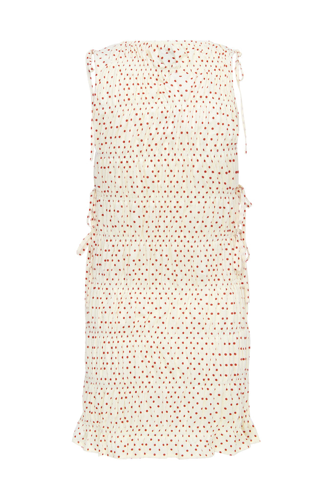 Remie Dress | Cream Polka Dot