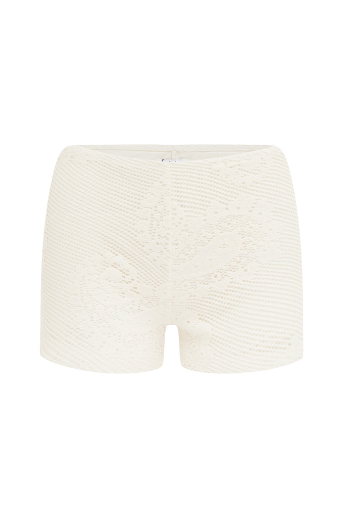 Dom Shorts | White Lace