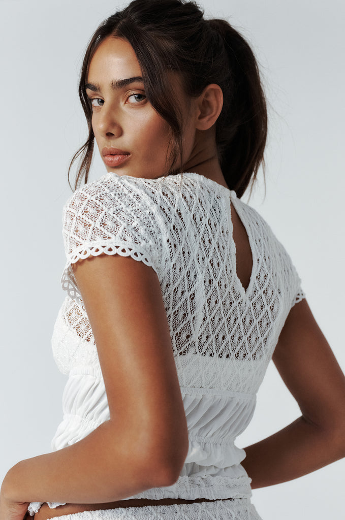 Faye Top | White