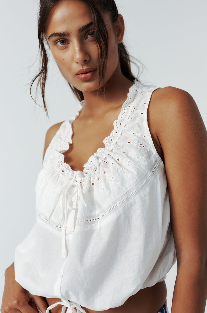 Simos Top | White