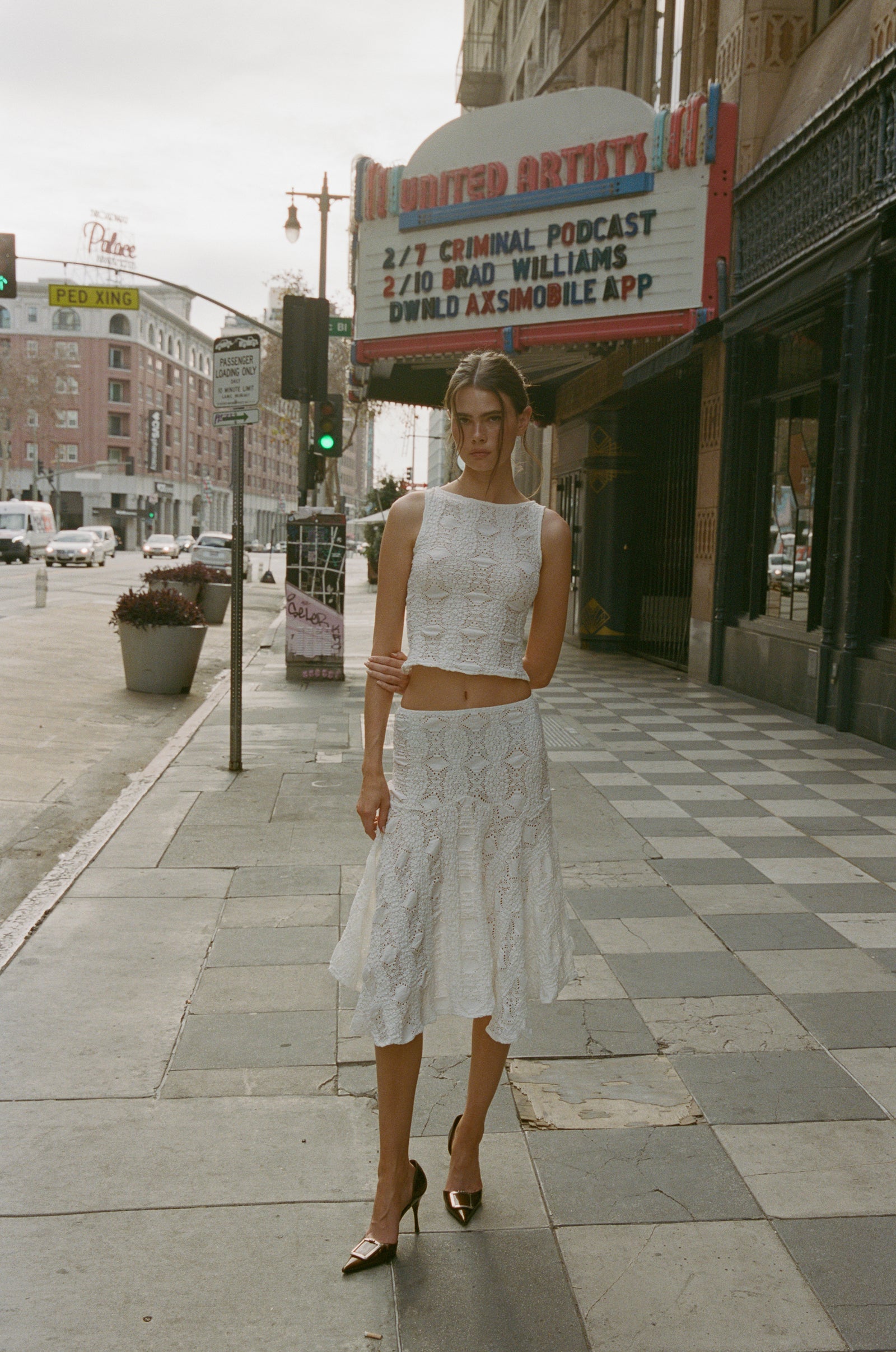 Perfect Stranger Maeve Tailored Mini Skirt Off White main image 1