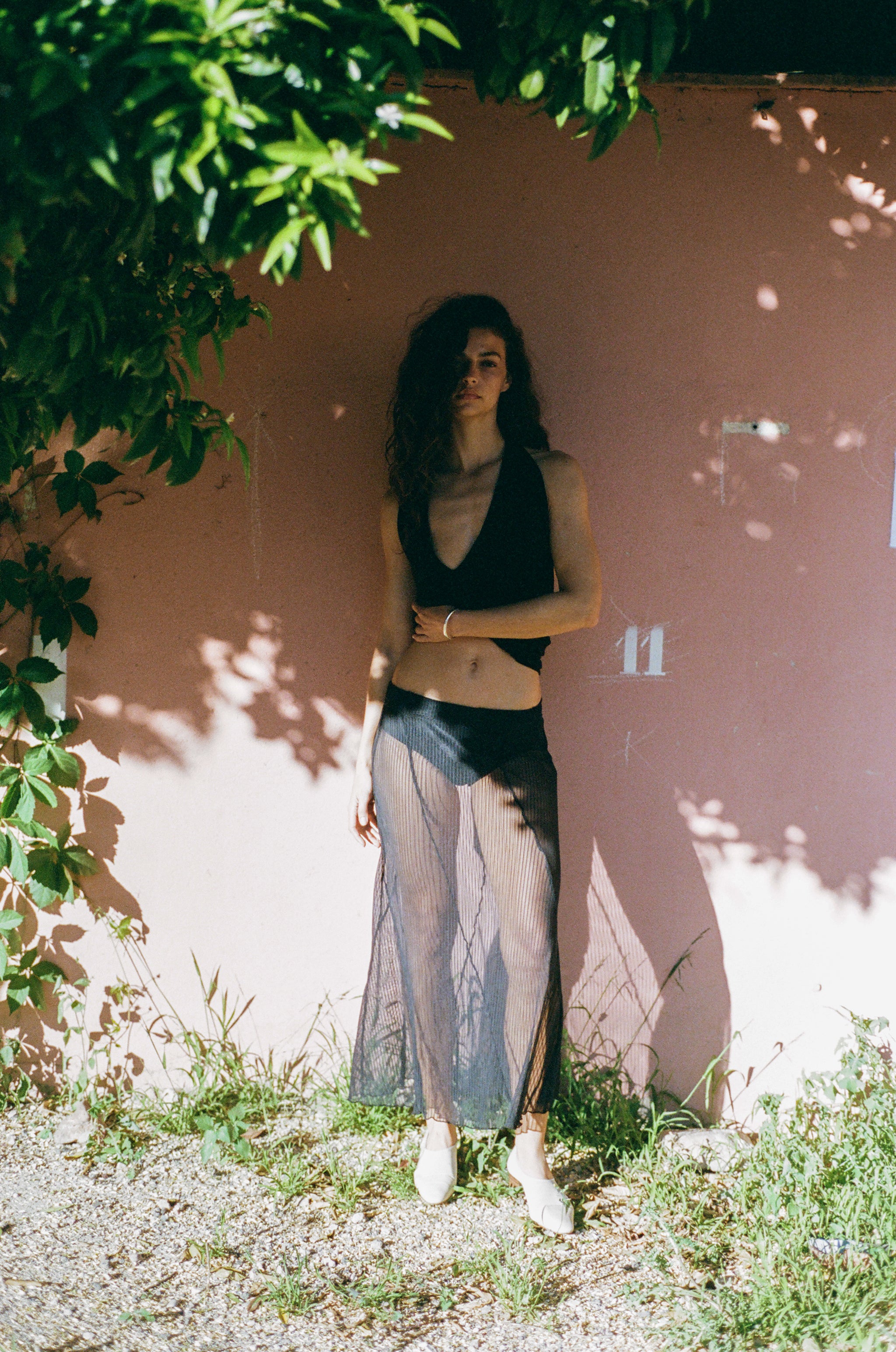 Lorenzo Midi Skirt | Black – With Jéan