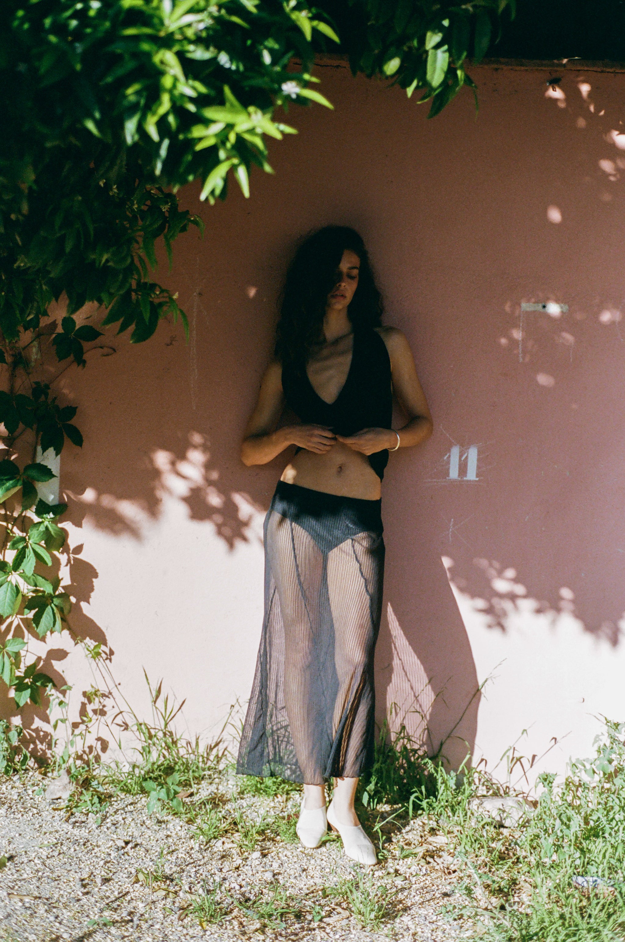 Lorenzo Midi Skirt | Black – With Jéan