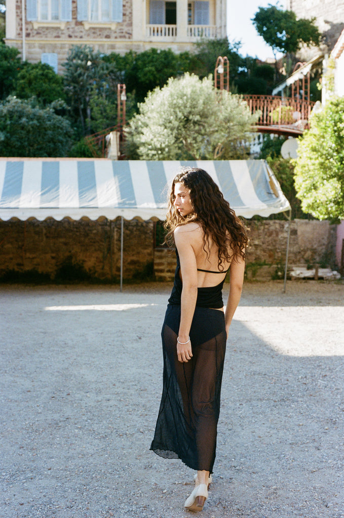 Lorenzo Midi Skirt | Black