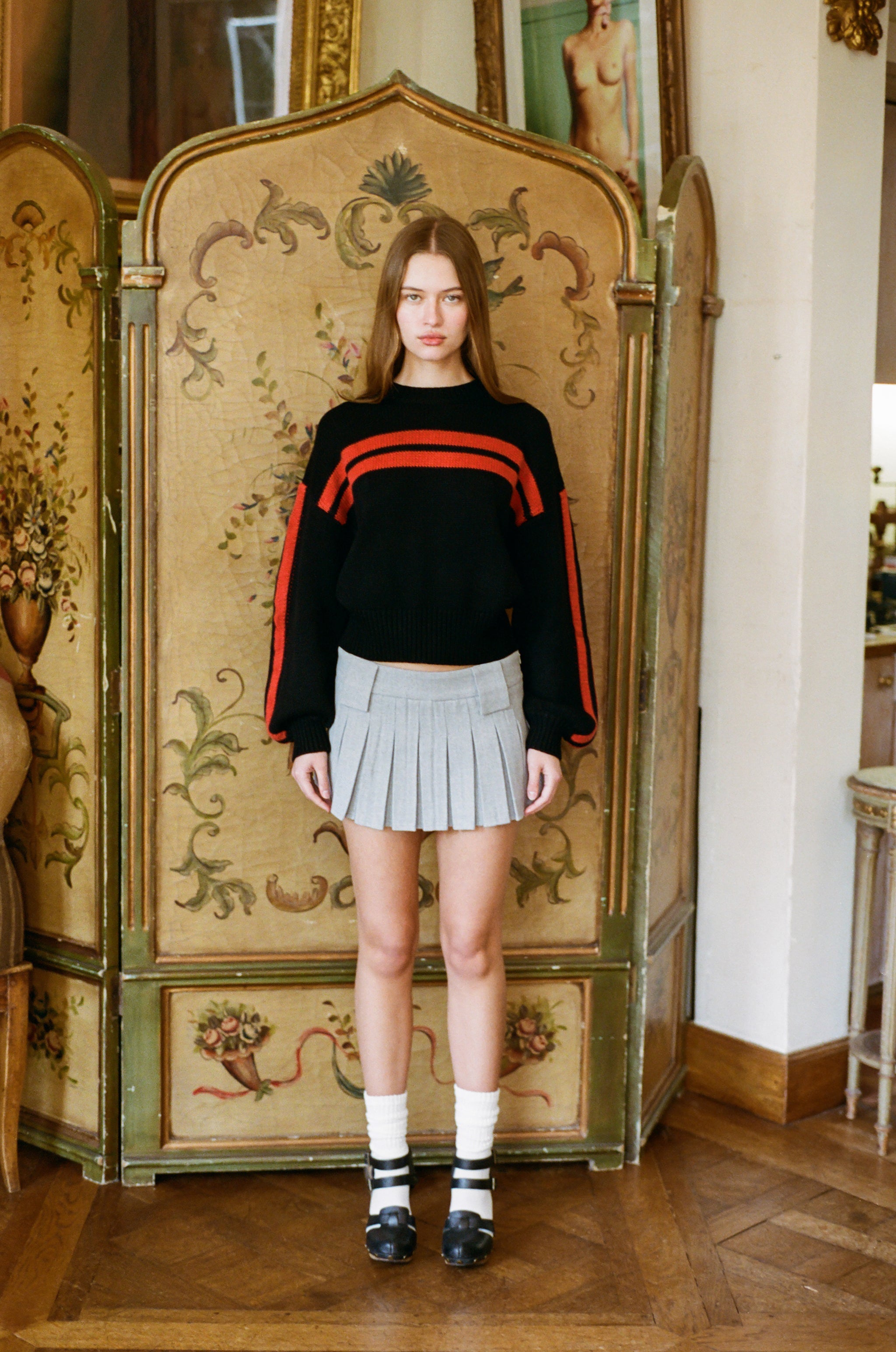 Olivia Sweater | Black / Red – With Jéan