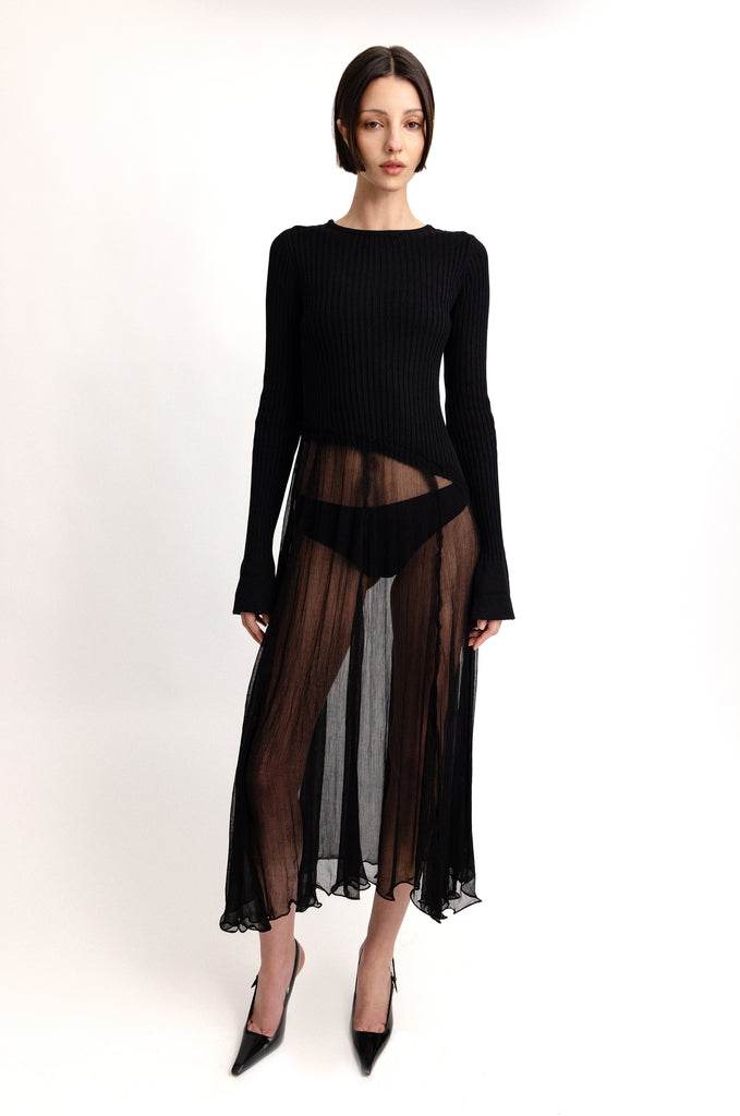 Julia Midi Dress | Black