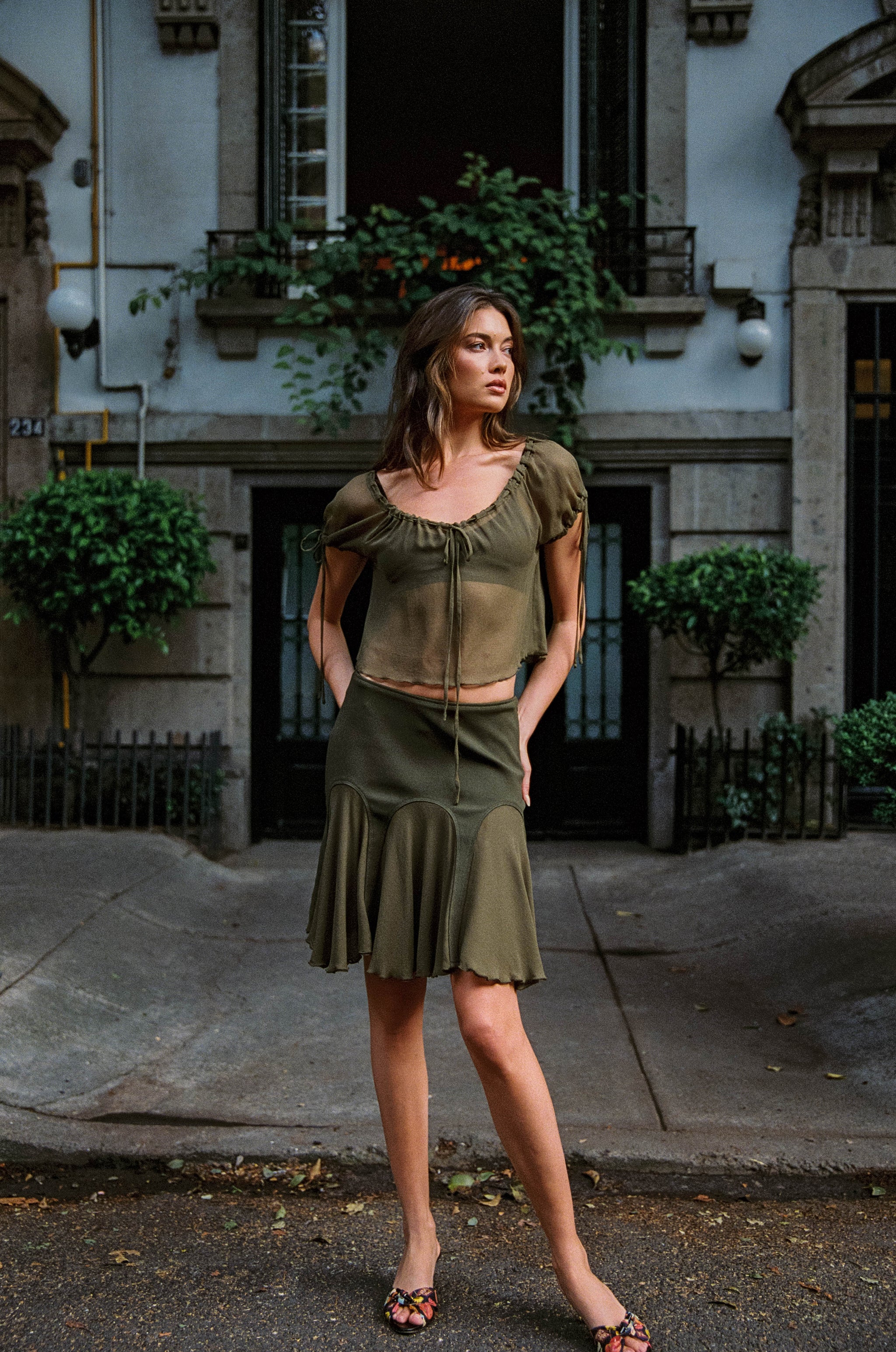 Adele Top | Olive – With Jéan