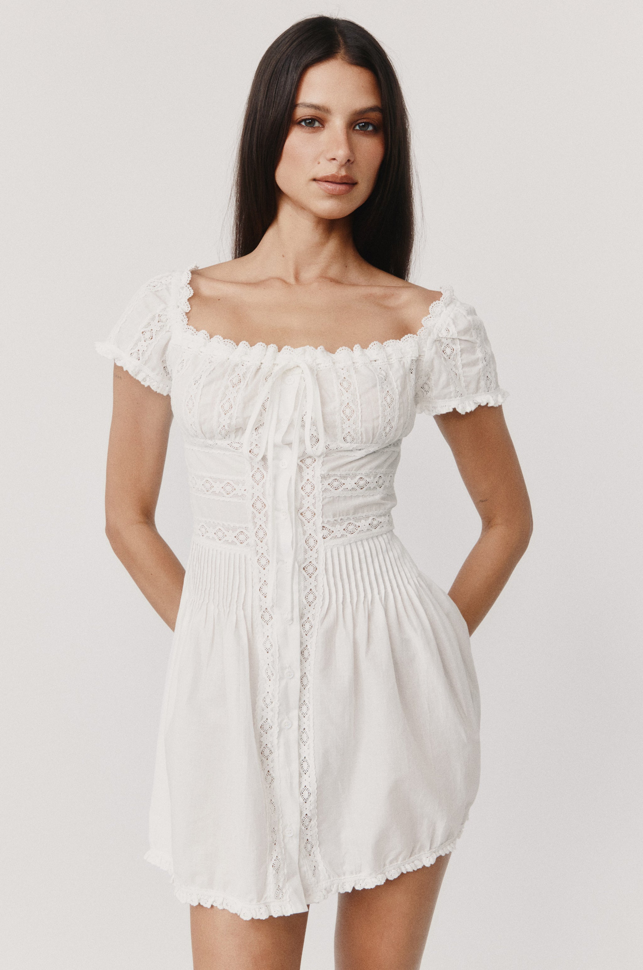 Aster Dress | White – With Jéan