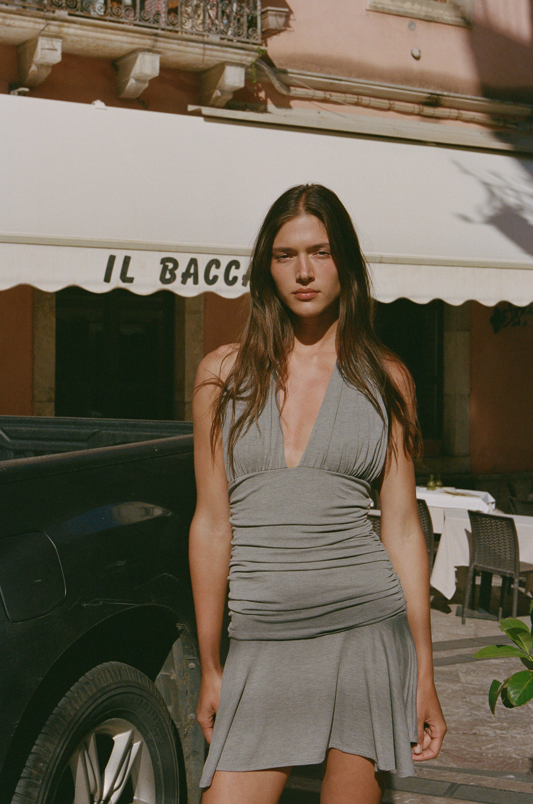 With Jean | Astoria Dress | Grey XS With Jean | Astoria Dress | Grey XS