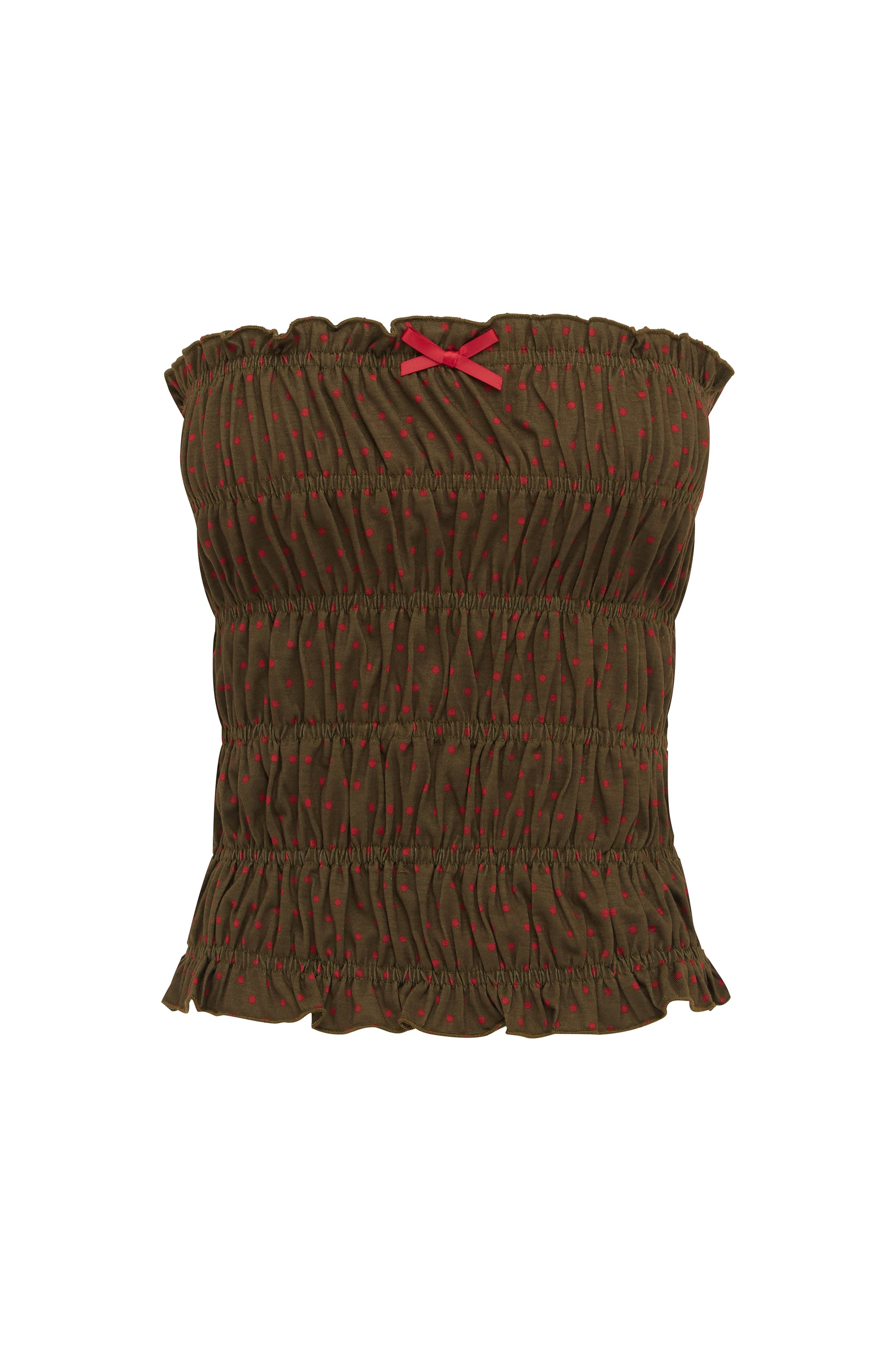 Bea Top | Brown Polka Dot – With Jéan