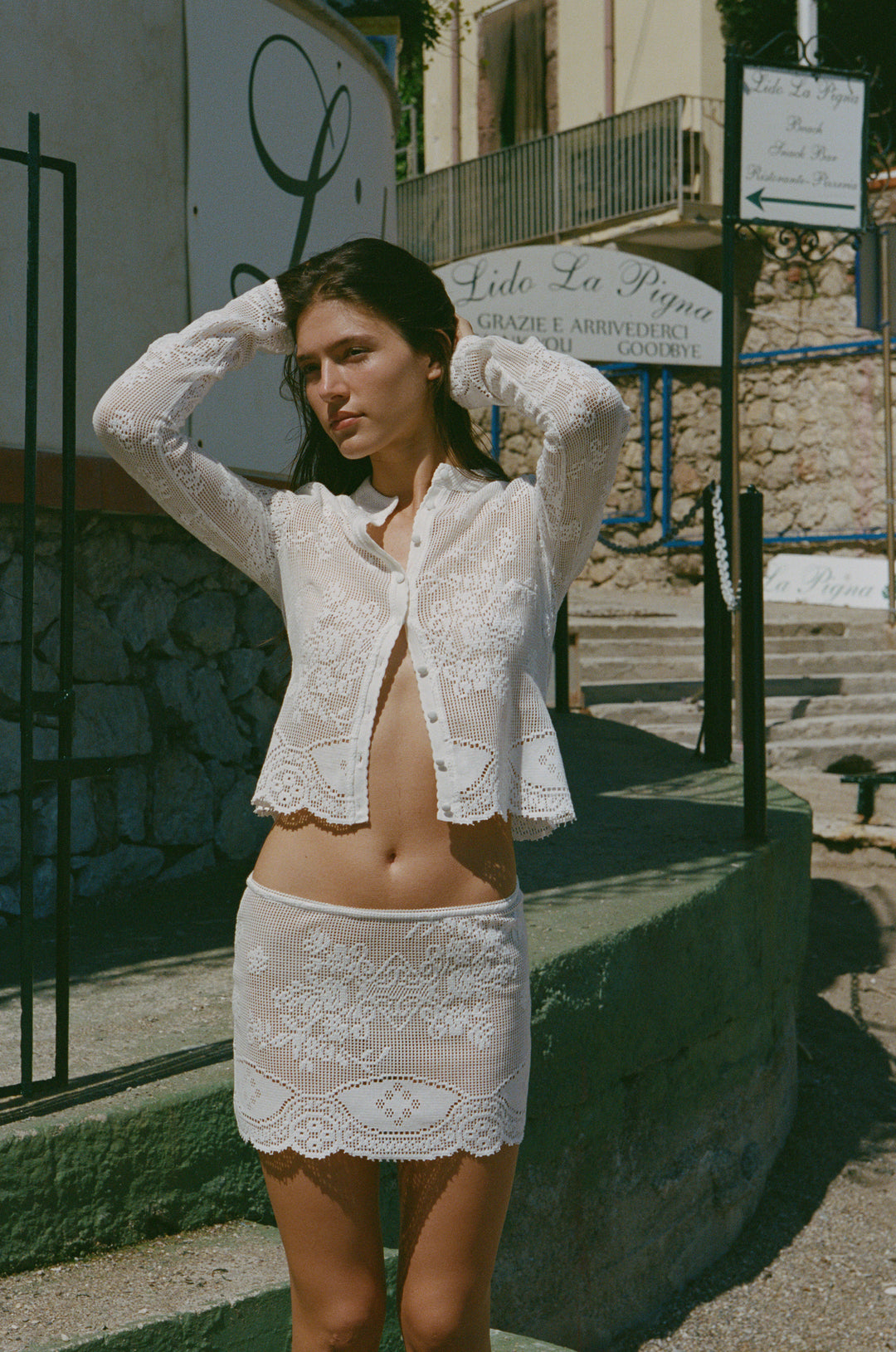 Belinda Skirt | White Lace