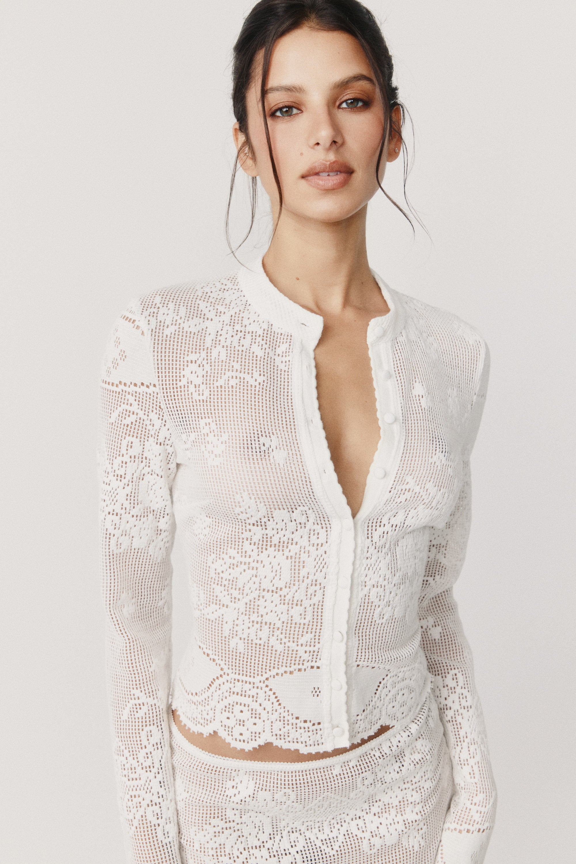 Belinda Top | White Lace – With Jéan