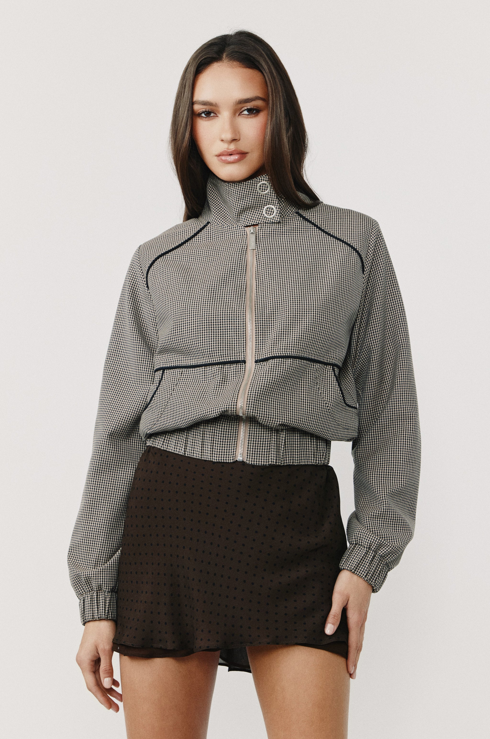 Blu Jacket | Check – With Jéan Blu Jacket | Check – With Jéan