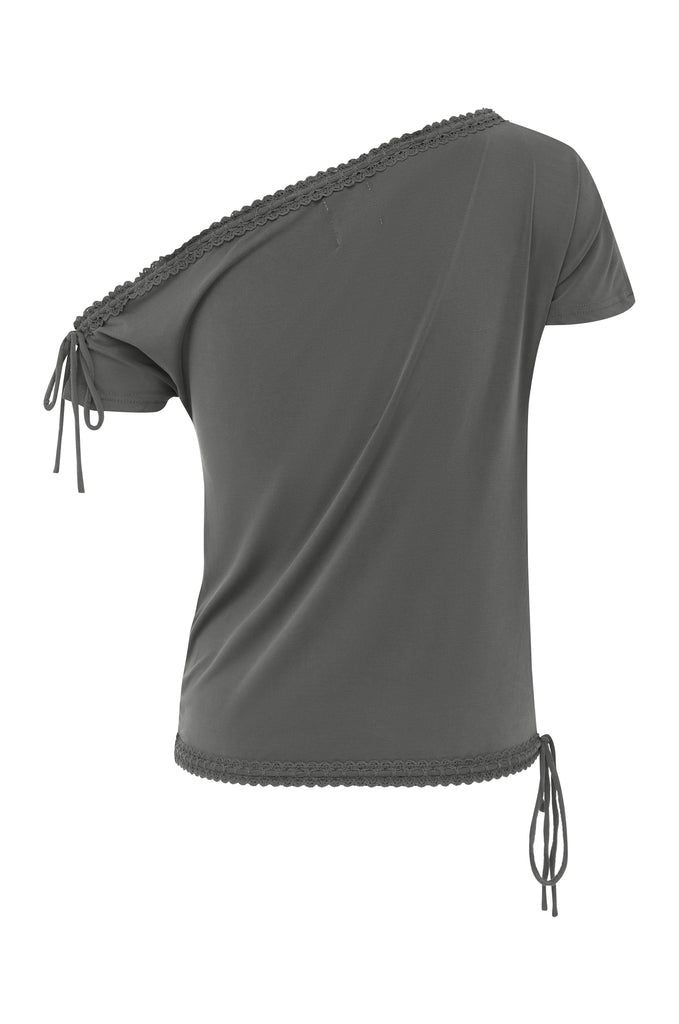 Elisia Top | Charcoal