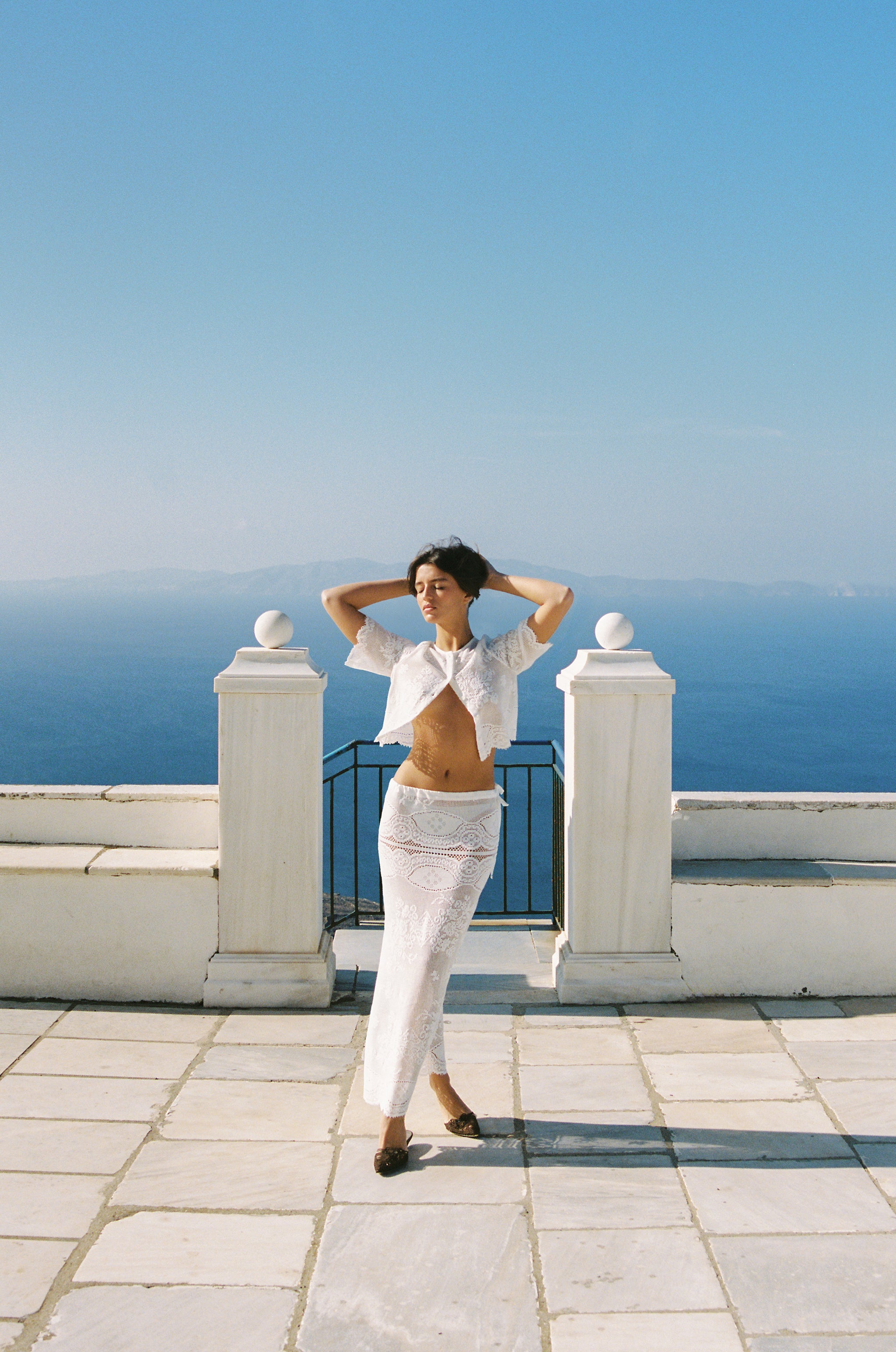 Florence Midi Skirt | White