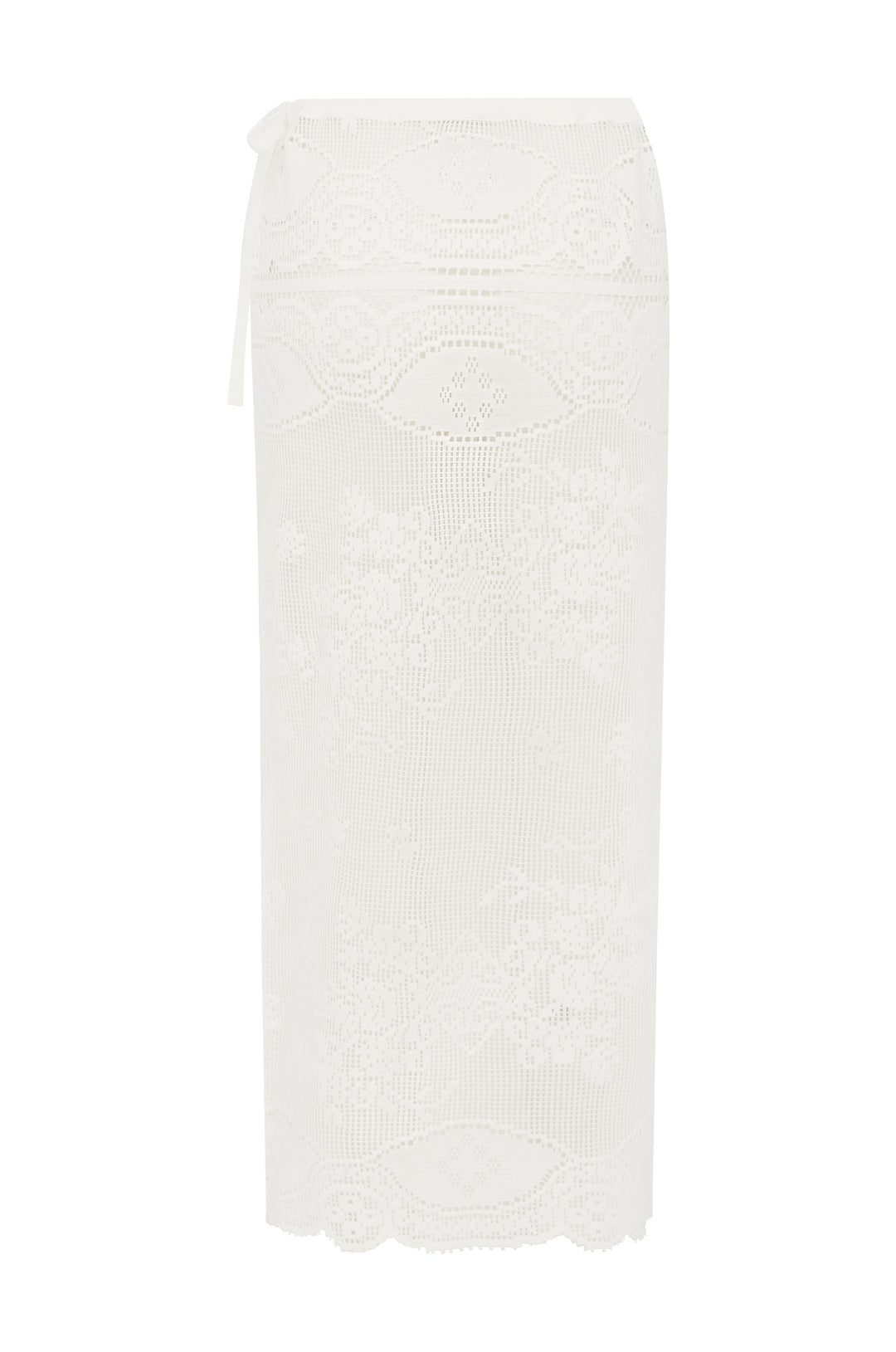 Florence Midi Skirt | White