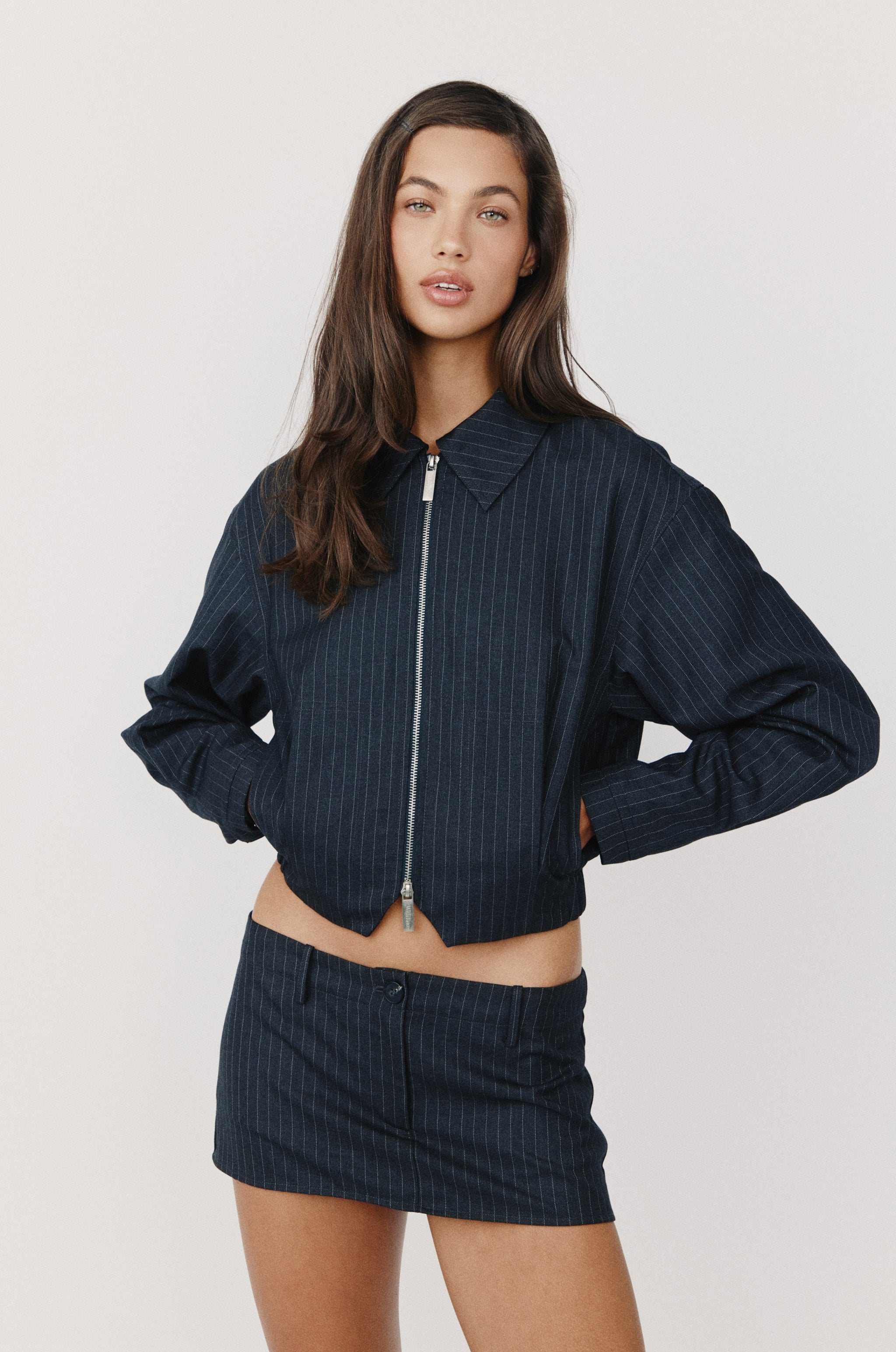 Fred Jacket | Pinstripe – With Jéan Fred Jacket | Pinstripe – With Jéan