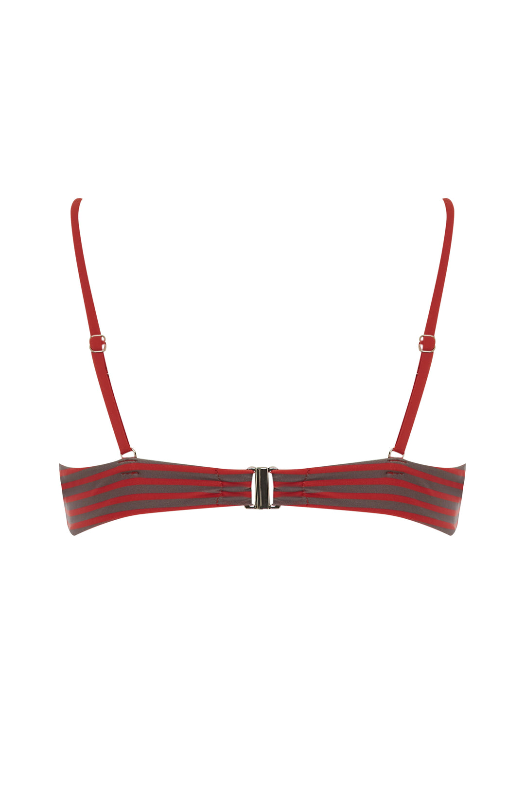 Jeanie Bikini Top | Red Stripe