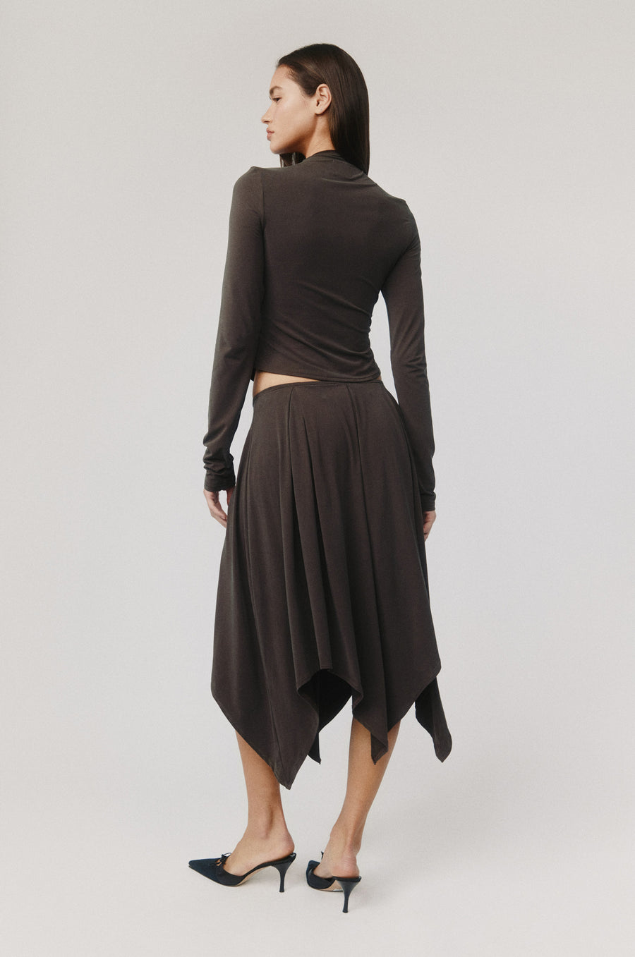 JEAN SOO Sweet Vacation Grey Lace Top & Skirt