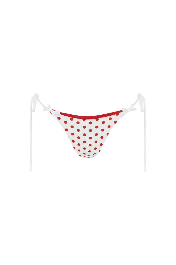 Juni Bikini Bottom | Red/White Polka Dot