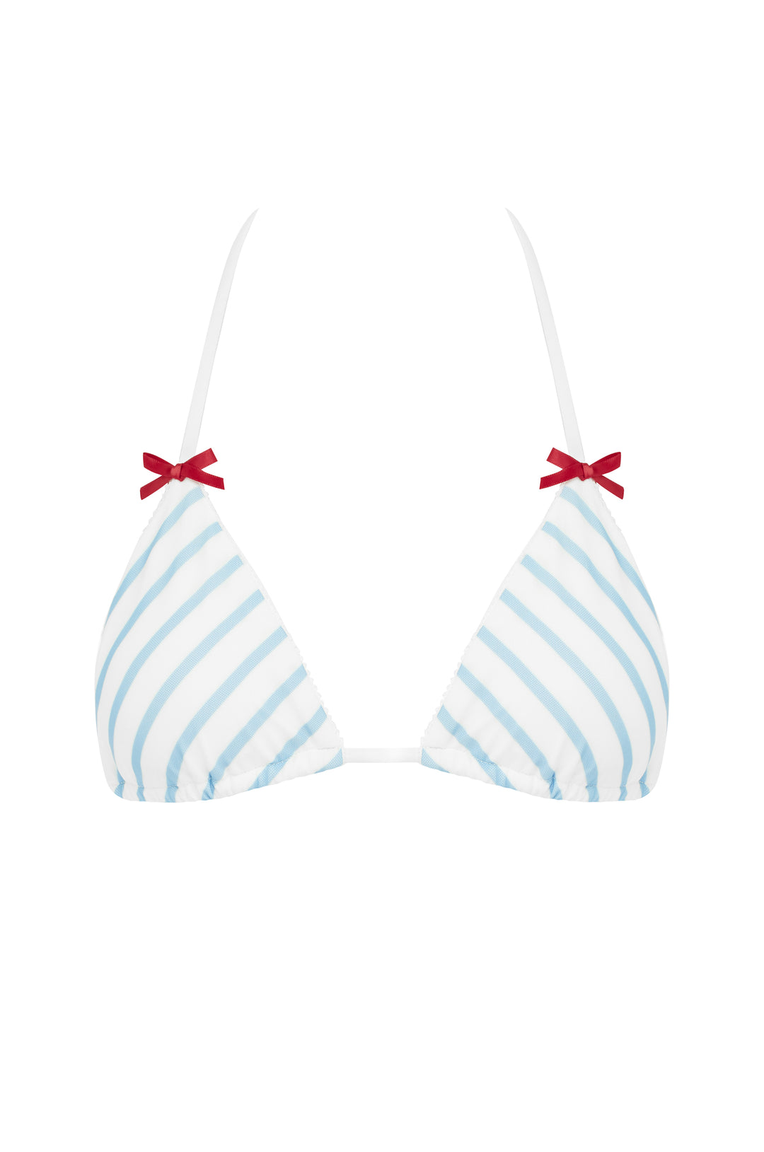 Juni Bikini Top | Blue / White