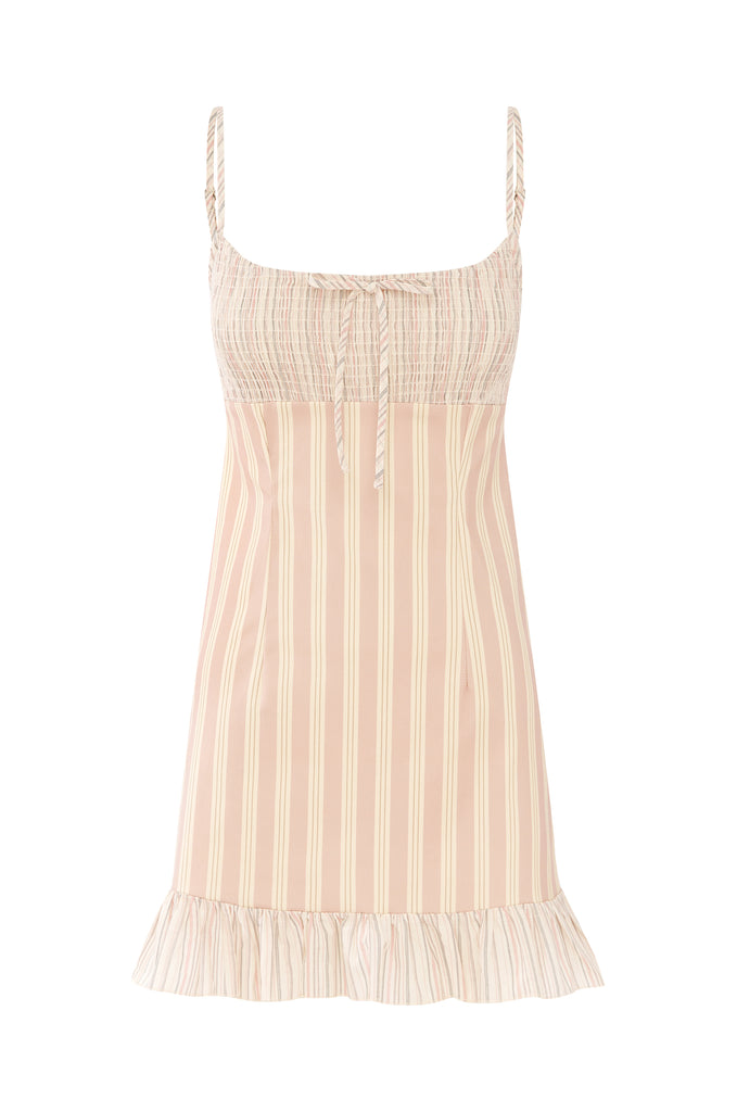 Junie Dress | Pink Stripe