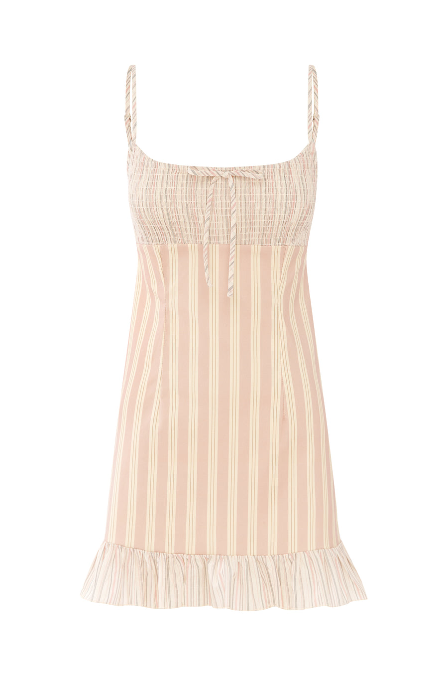 JILIAN CREPE PINTUCKS DRESS