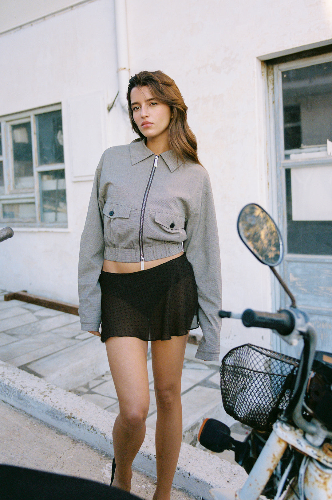 Kiki Skirt | Brown Polka Dot