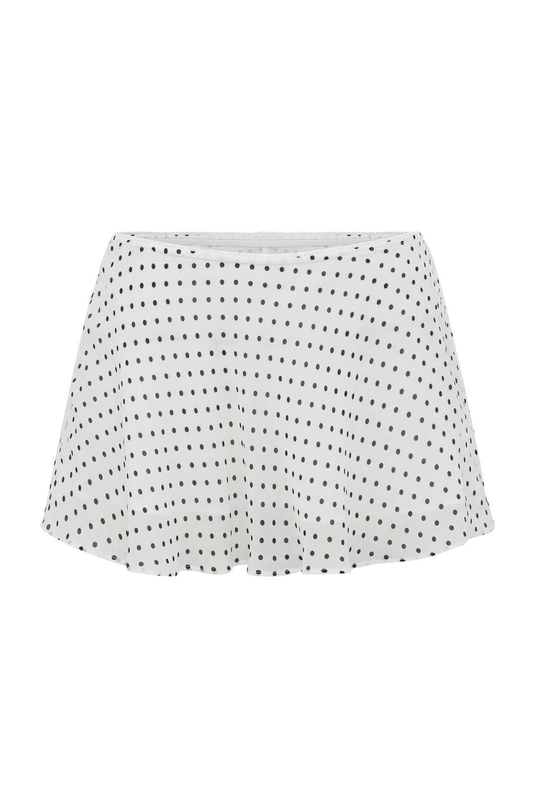 Kiki Skirt | White Polka Dot