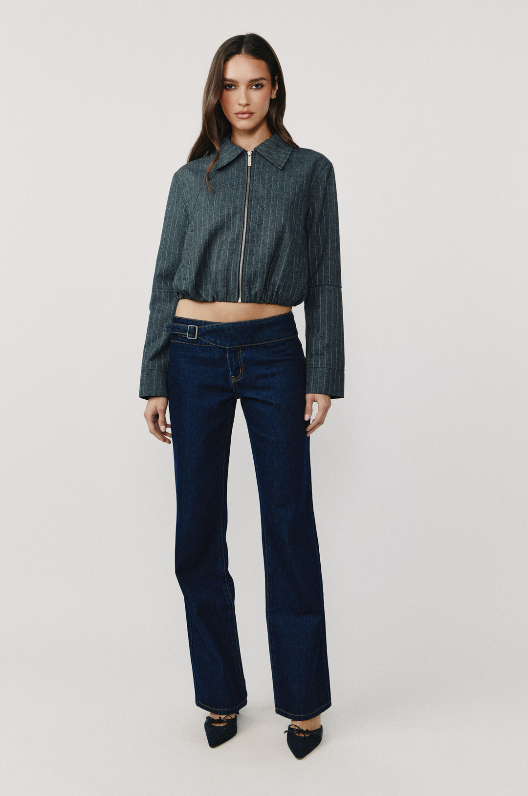 Logan Jacket | Pinstripe