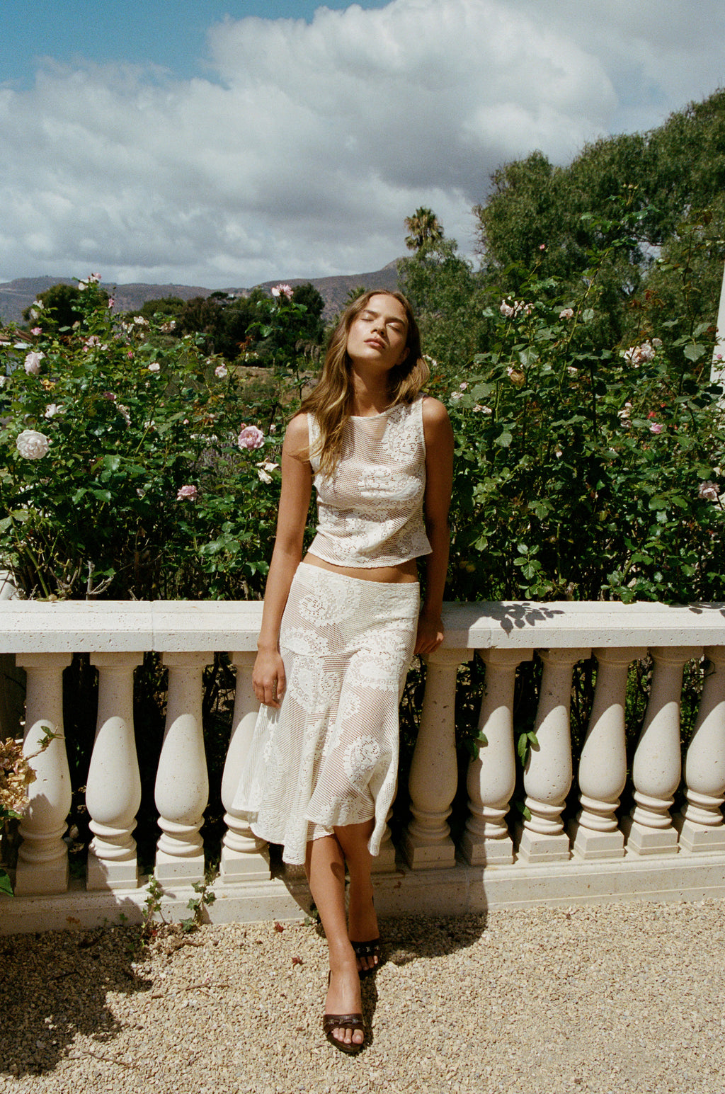 Pencil Skirt White Skirt H&m White Skirt With Lace H&M HM