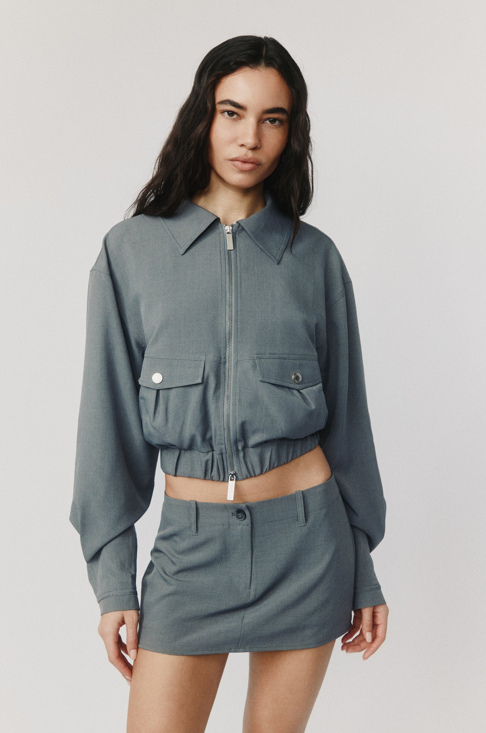 Monroe Jacket | Charcoal – With Jéan