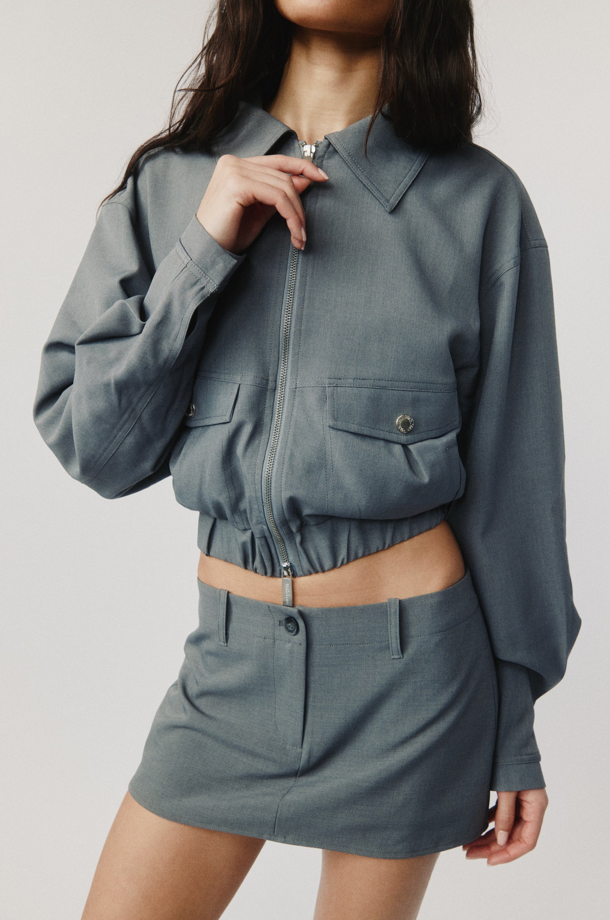 Monroe Jacket | Charcoal – With Jéan