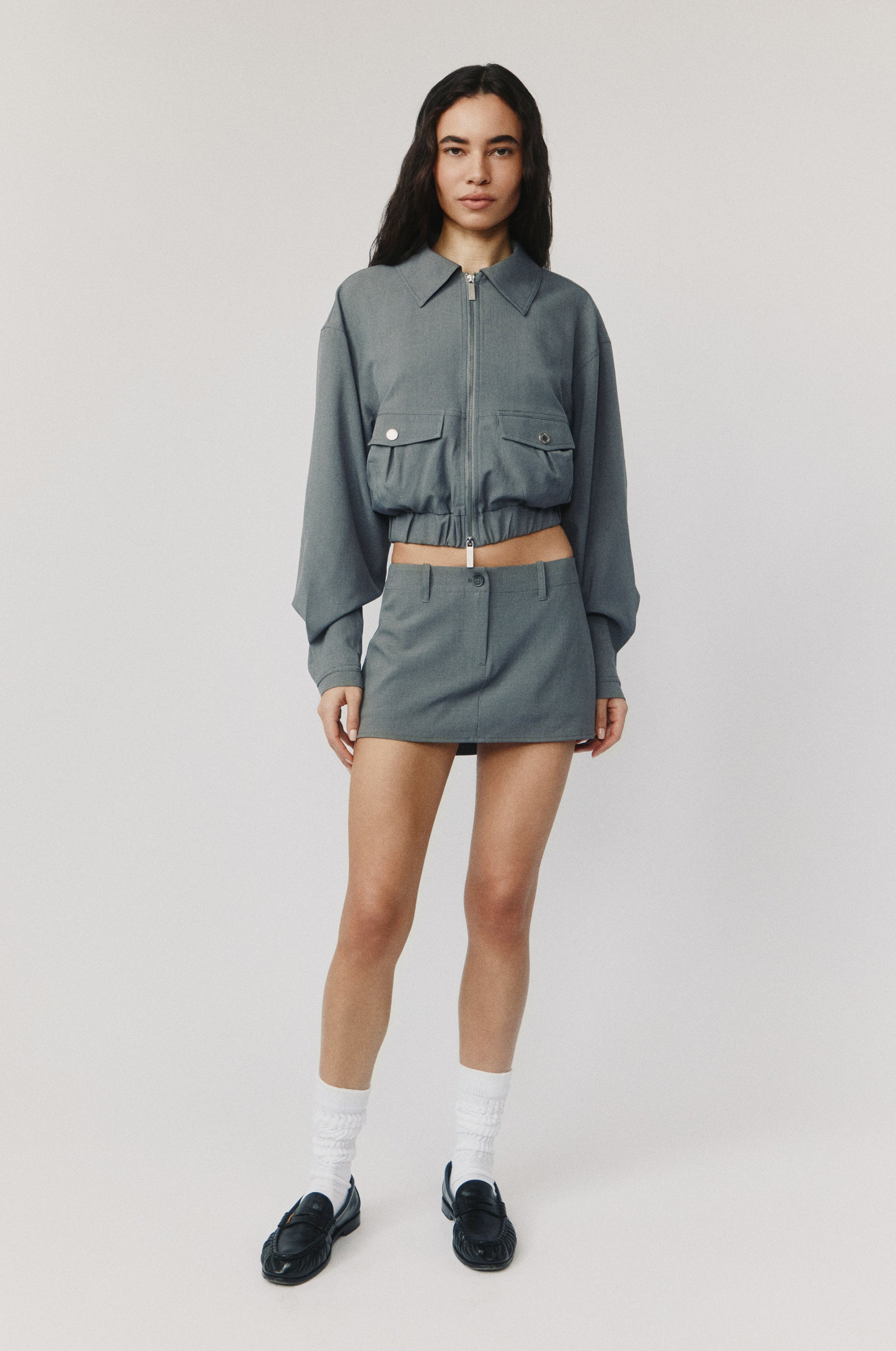 Monroe Jacket | Charcoal – With Jéan