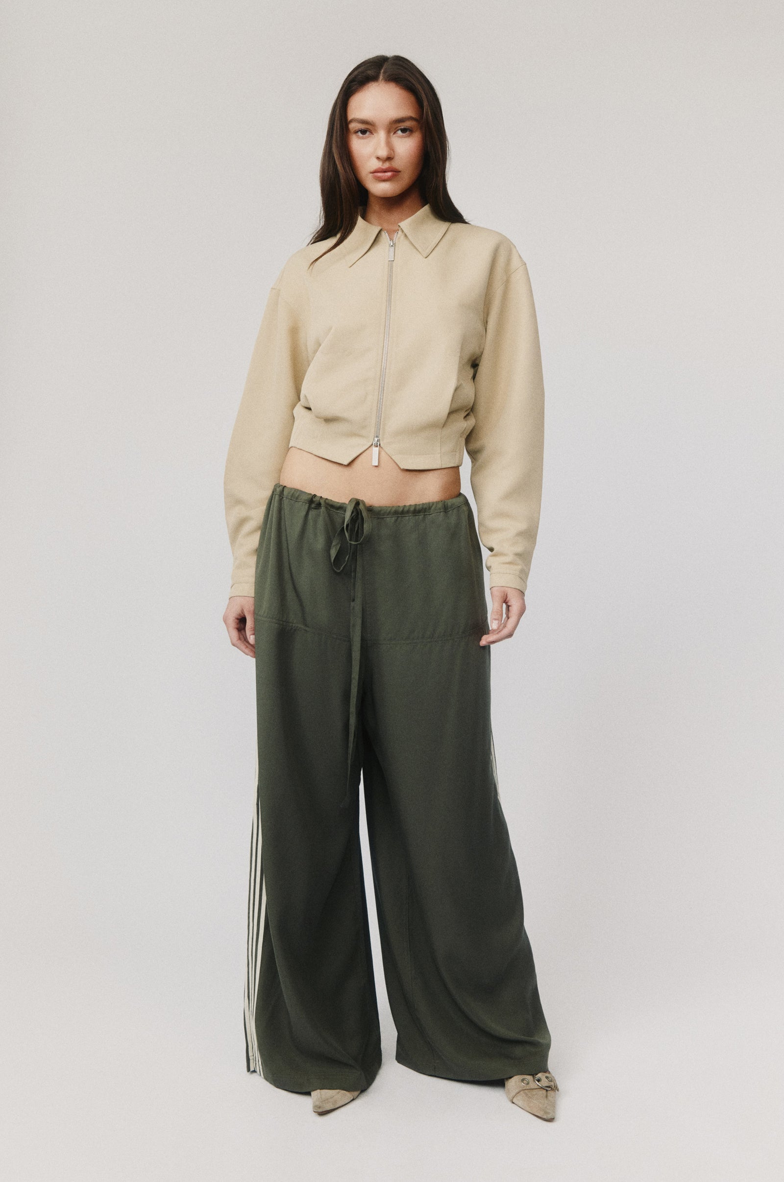 Ria Pant No Pockets - Khaki main image 0