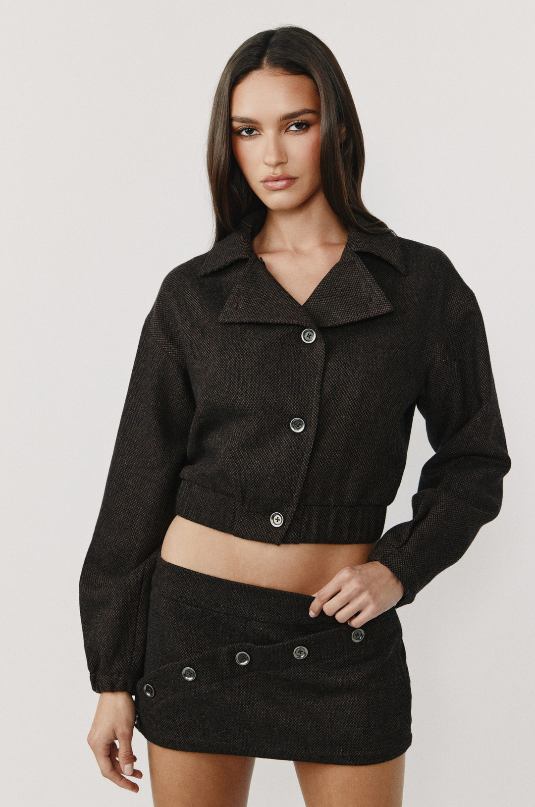 Oliver Skirt | Brown Check